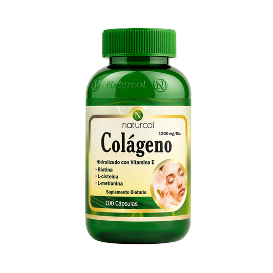 COLAGENO HIDROLIZADO + VITAMINA E, BIOTINA X 100 CÁPSULAS