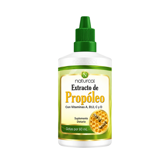 EXTRACTO DE PROPOLEO CON VITAMINA A, B12, C Y D X 60mL