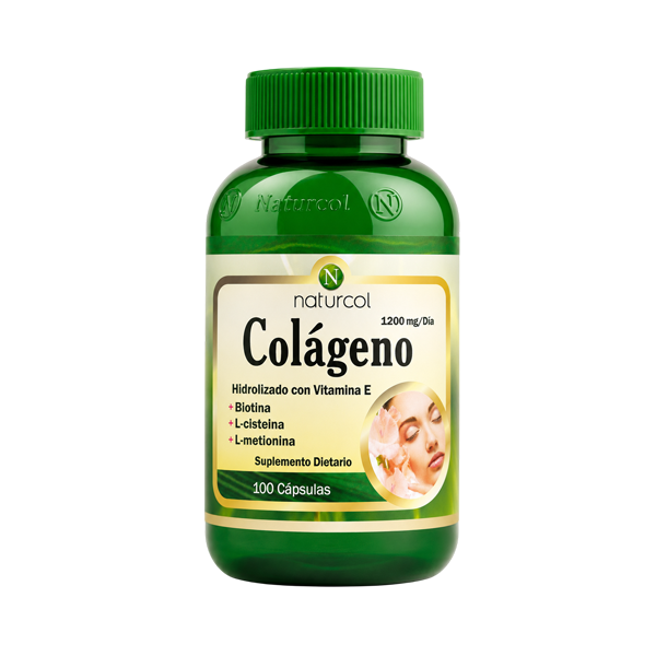 COLAGENO HIDROLIZADO + VITAMINA E, BIOTINA X 100 CÁPSULAS