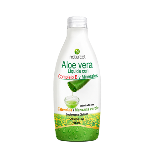 ALOE VERA X500 ML LÍQUIDA CON COMPLEJO B Y MINERALES