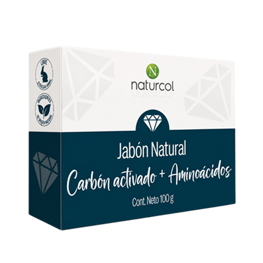 JABON DE CARBÓN ACTIVADO + AMINOÁCIDOS