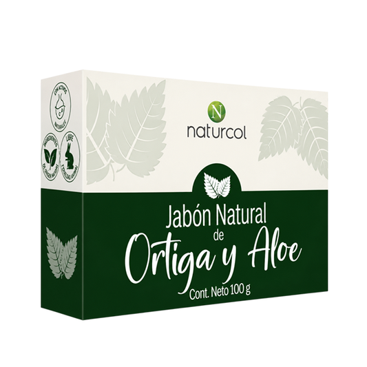 JABÓN NATURAL DE ORTIGA + ALOE